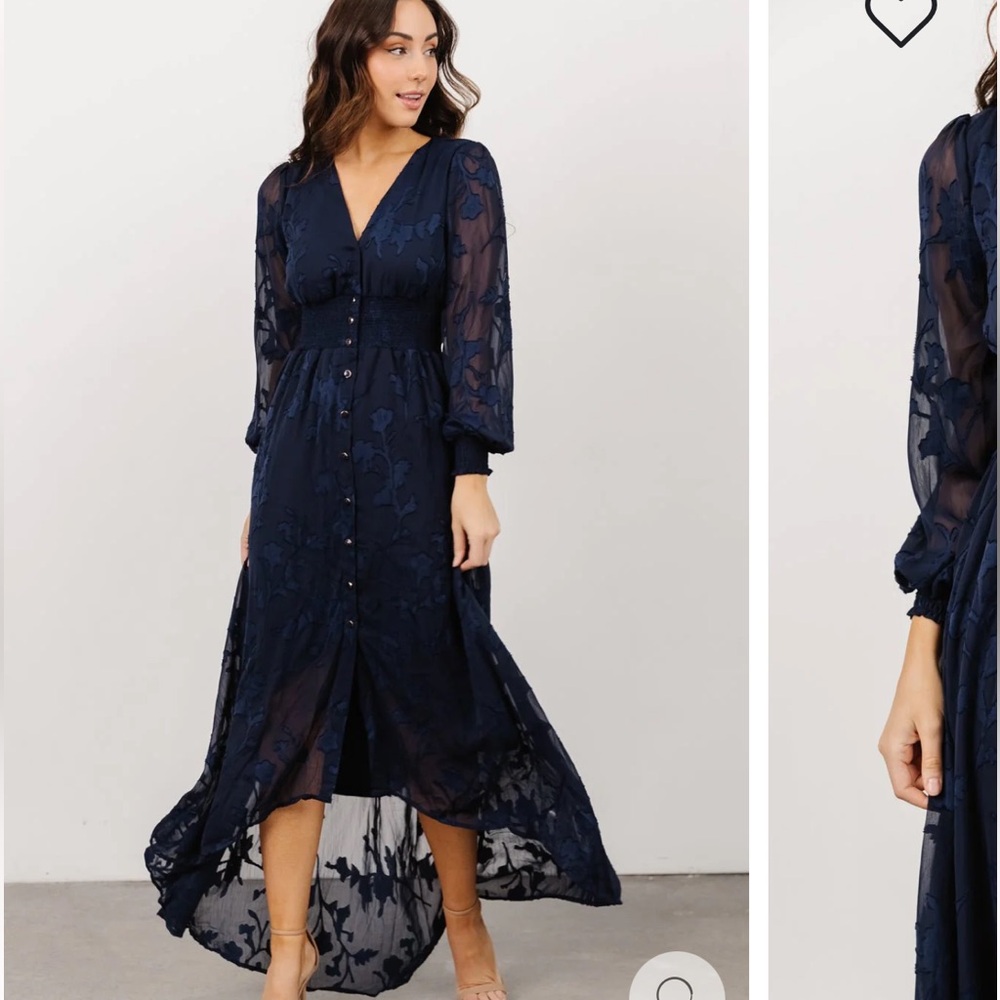 NWT Navy High Low Dress